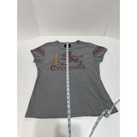 Iowa State Cyclones Vintage Style Graphic Shirt, Womens Large, Grey, Tailgate - Picture 8 of 8